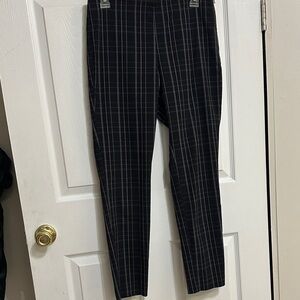a new day Men's Dark Plaid Dress Pants